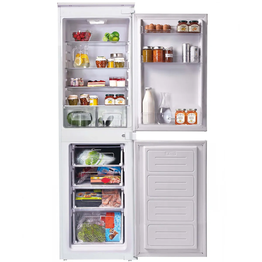 Candy BCBS 50 NUK Static Integrated 233L 50:50 Fridge Freezer with NFC Connectivity - White