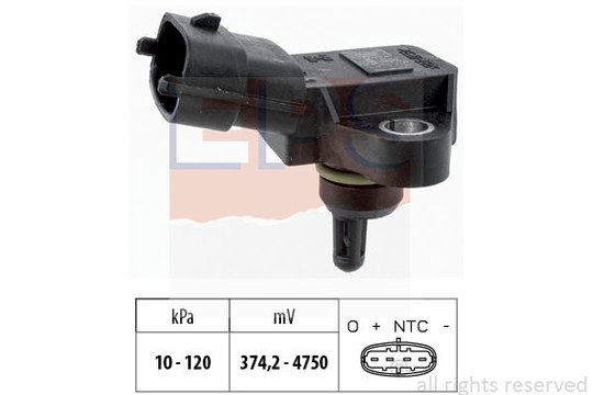 Air Pressure Sensor, height adaptation Made in Italy - OE Equivalent 1993180 EPS Facet 1993180