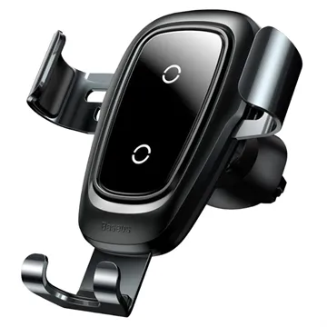 Baseus Gravity Air Vent Car Holder / Wireless Charger WXYL-B0A - Black