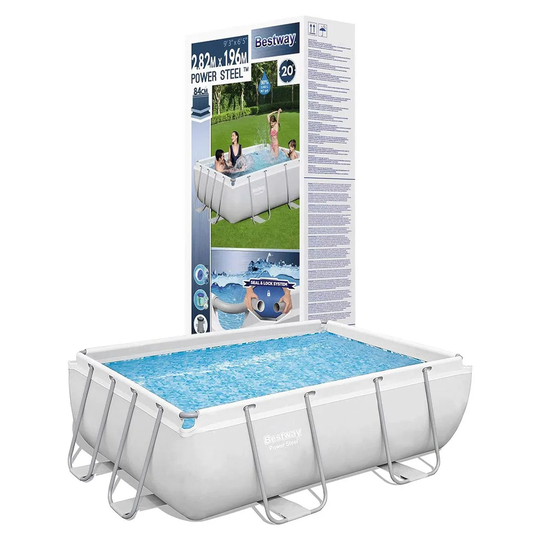 Bestway Powersteel Rectangular Pool With Filter Pump & Repair Patch