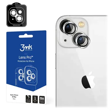 3MK Lens Protection Pro iPhone 14 Plus Camera Protector - Silver