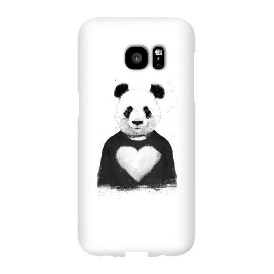Balazs Solti Panda Love Phone Case for iPhone and Android - Samsung S7 Edge - Snap Case - Gloss
