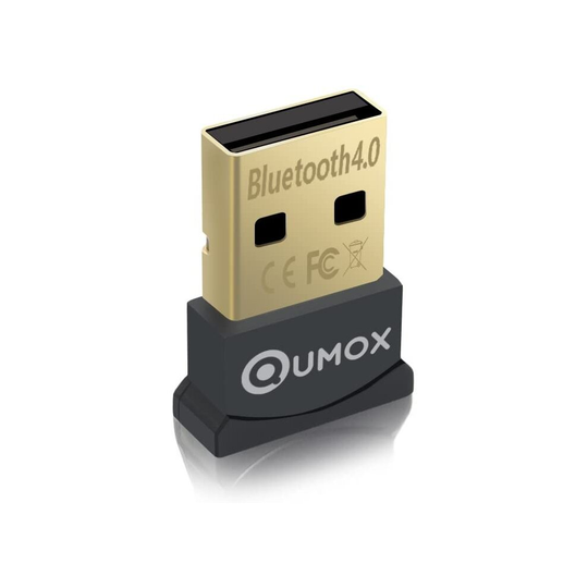 Qumox Bluetooth 4.0 USB Adapter/Dongle, Bluetooth Transmitter and Receiver For Windows 10/8.1/8 / 7 / Vista, Plug and Play compatible Windows 7 and