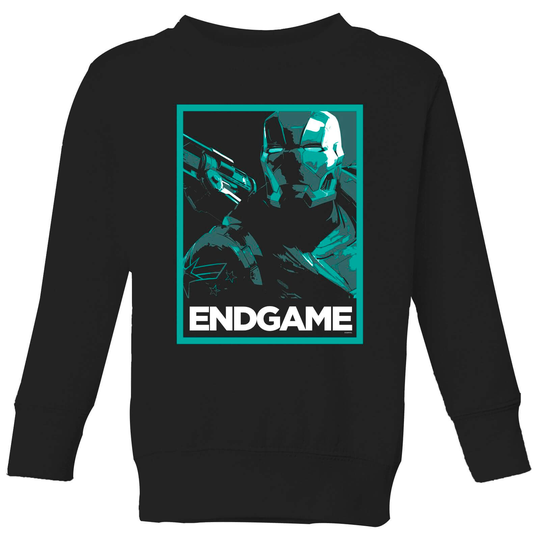 Avengers Endgame War Machine Poster Kids' Sweatshirt - Black - 3-4 Years - Black