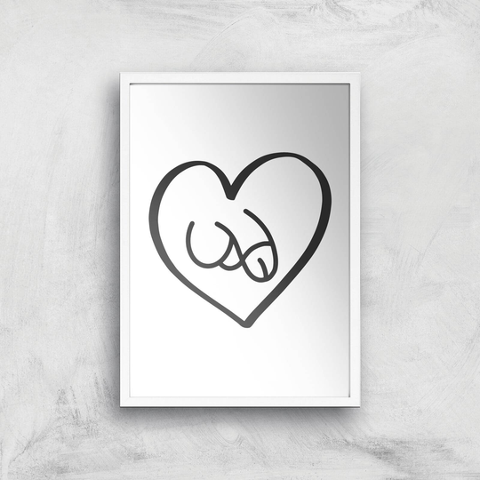 Phallus Love Giclee Art Print - A3 - White Frame