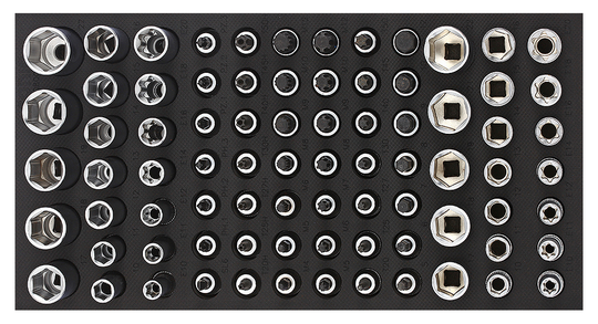Sonic Socket & Bit socket set 3/8", SFS 1/3 80-piece 208001
