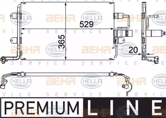 Condenser Air Conditioning 8FC351318-581 by Hella