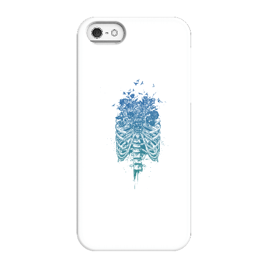 Balazs Solti Ribcage And Flowers Phone Case for iPhone and Android - iPhone 5/5s - Snap Case - Gloss