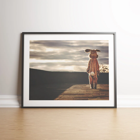 Thoughtful Bunny Suit by Vouvart - Picture Frame Graphic Art