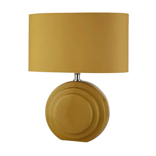 Gorham 39.5Cm Yellow/Silver Table Lamp