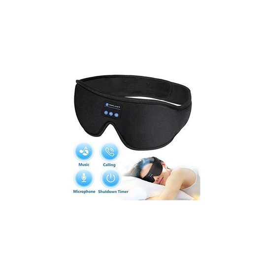 Sleep Headphones Bluetooth Eye Mask, TOPLANET Sleeping Headphoens With Timer Wireless 3D Sleep Mask, Music Play Sleeping Headphones with Built-in HD