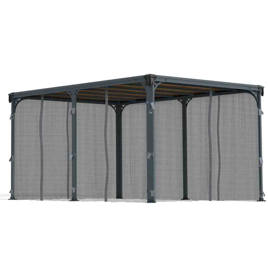 Palram - Canopia Canopia by Palram Milano Gazebo Netting Set - White