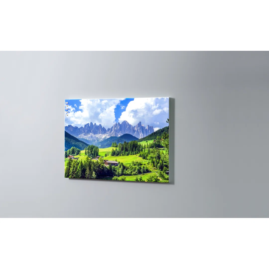 Mountains Forest Magnetic Wall Mounted Cork Board