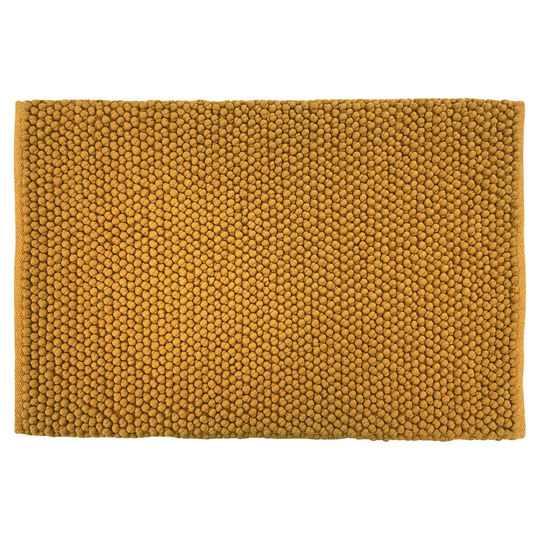 Furn. Bobble Woven Anti-slip Bath Mat Ochre