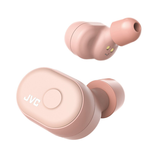 (Pink) JVC HAA10T True Wireless Bluetooth Earbuds & Case