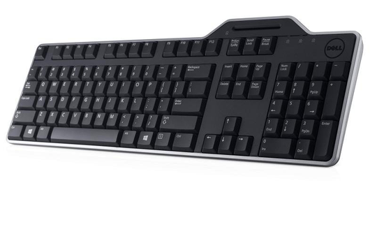 DELL KB813 Smartcard Reader USB QWERTY Wired Keyboard - Black