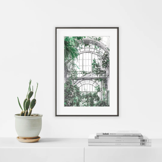 Inside the Green House N°3 - Picture Frame Graphic Art Print on Paper