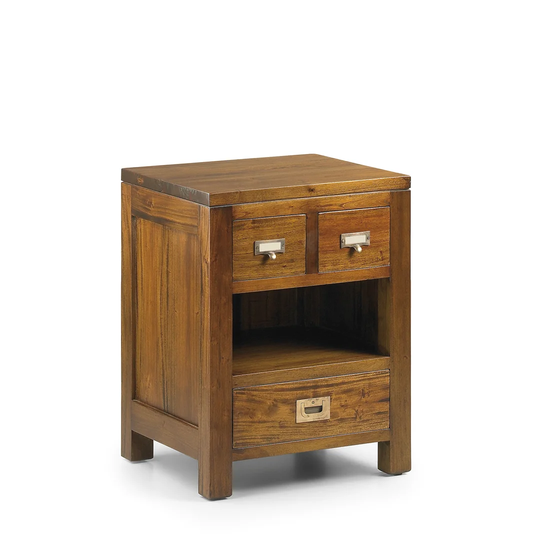 Flamingo 3 Drawer Bedside Table