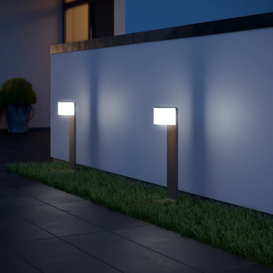 Smart LED Pathway Light GL 80 C Anthracite No Sensor Adjustbale via App 63.3 cm Height