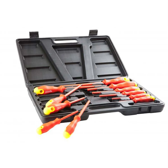 Silverline Screwdriver Set Insulated Soft-grip Tools Set 11Pce 918535