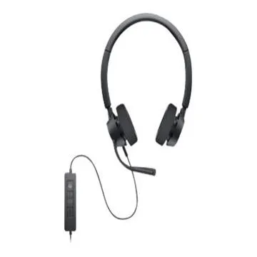 Dell Pro Stereo Headset WH3022 Kabling Headset - Sort