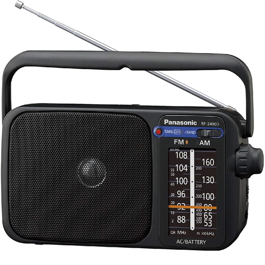Panasonic RF-2400D Digital (Not DAB) AM/FM Portable Radio - Black