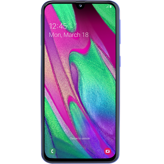 (Unlocked, Blue) Samsung Galaxy A40 Single Sim | 64GB | 4GB RAM