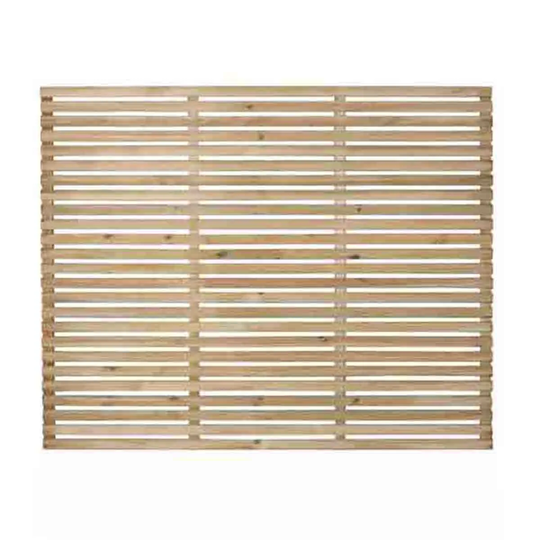 Forest Garden 4'11'' x 5'11'' (150 x 180cm) Pressure Treated Slatted Fence Panel