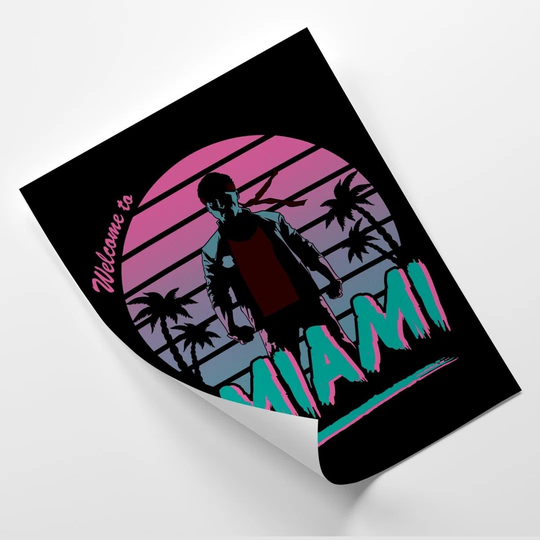 Poster, Welcome To Miami Sign