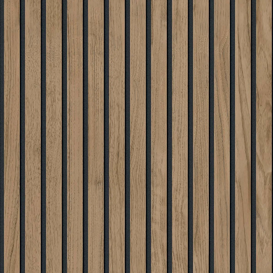 Belgravia Decor Panacea Wood Slat Walnut Wallpaper