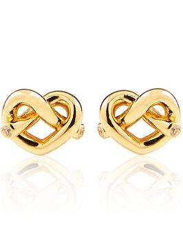 Kate Spade New York Loves Me Knot Earrings - Gold