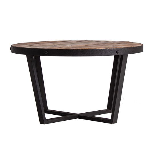 Minot Solid Wood Cross Legs Coffee Table
