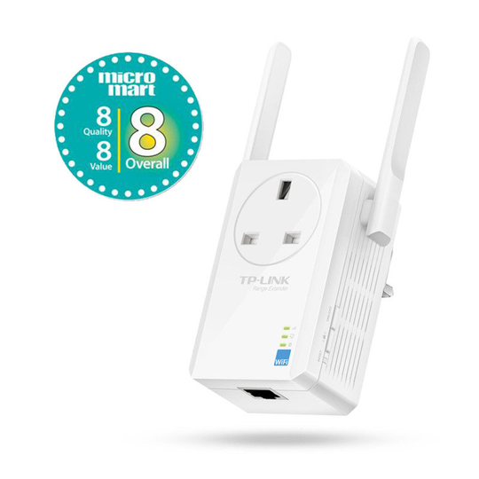 TP-Link TL-WA860RE 300Mbps WiFi Range Extender with AC Passthrough
