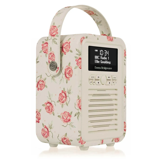 VQ Retro Mini DAB/DAB+ Digital & FM Radio with Bluetooth - Emma Bridgewater Rose And Bee