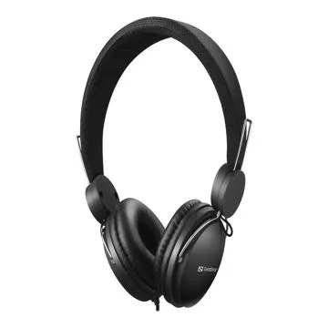 Sandberg MiniJack Headset Line-Mic Kabling Hovedtelefoner - Sort