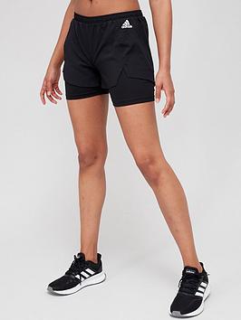 Adidas 2 In 1 Shorts - Black/White