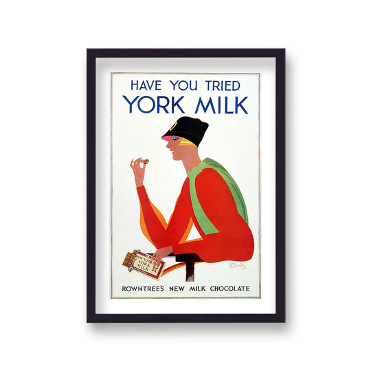 Vintage Advertising Print Rowntrees Have You Tried York Milk