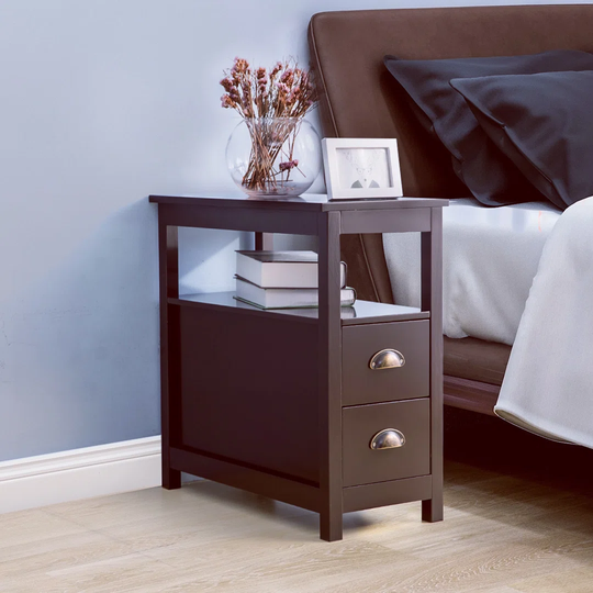 Viviene 2 Drawer Bedside Table