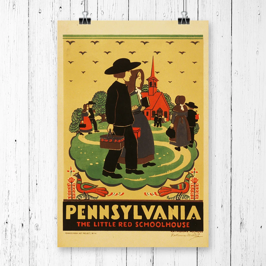 "Vintage Travel Poster Pennsylvania'" Vintage Advertisement