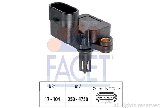 Air Pressure Sensor, height adaptation Made in Italy - OE Equivalent 103081