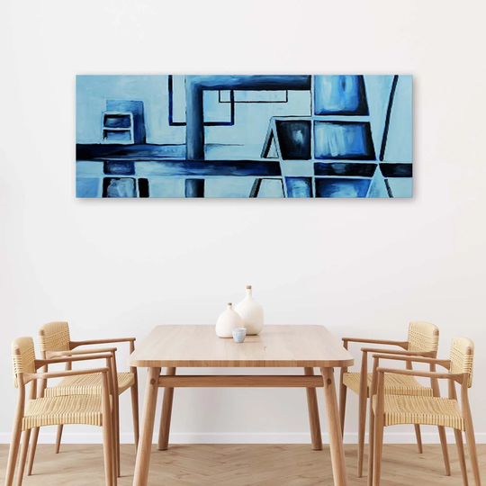 Canvas Print Blue Abstraction