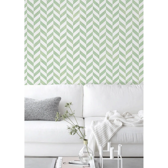 Langa Geometric Herringbone Wallpaper