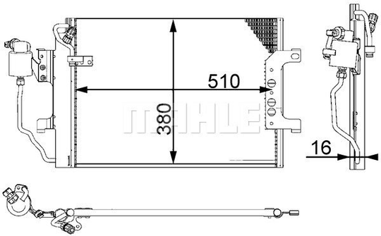 Condenser Air Conditioning 8FC351301-361 by BEHR