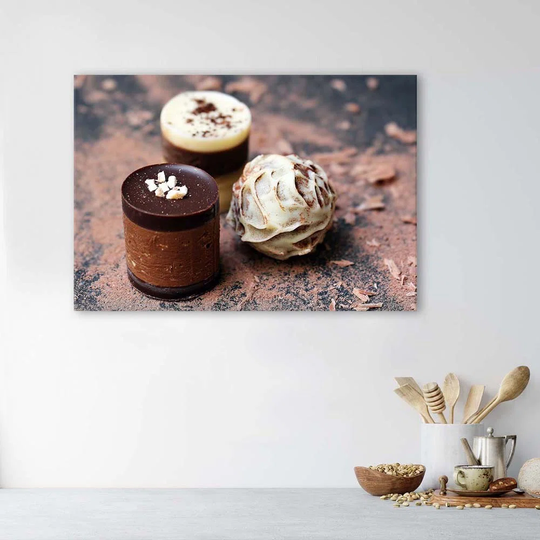 Canvas Print Coffee And Sweets