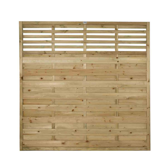 Forest Garden 5'11'' x 5'11'' (180 x 180cm) Pressure Treated Decorative Kyoto Fence Panel