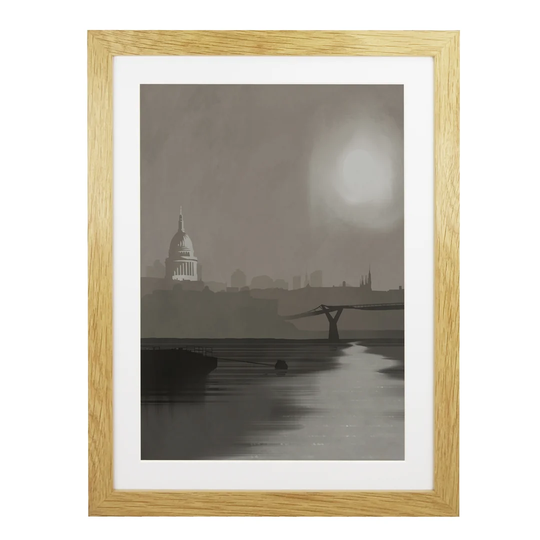 St. Pauls in Fog by Richard O'Neil - Graphic Art Print on Paper