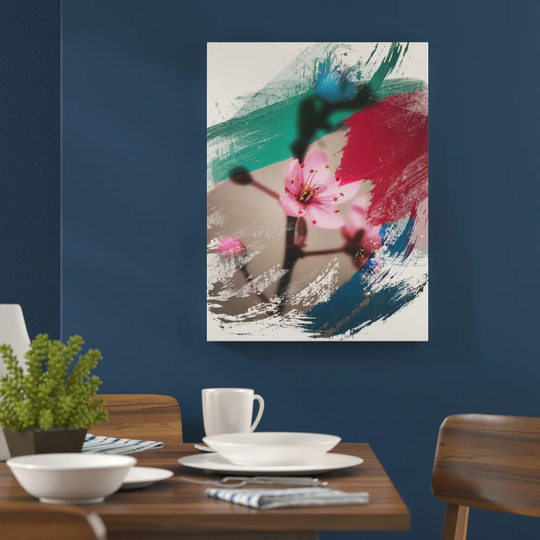 'Japanese Cherry Blossom Flower' Graphic Art Print Poster