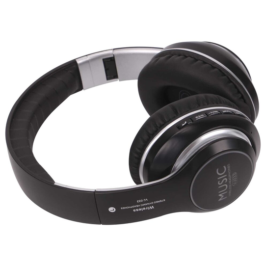 (Black) Bluetooth Wireless Headphones Over Ear