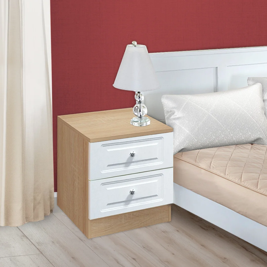 Deantown 2 Drawer Bedside Table