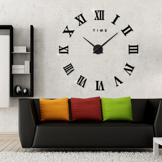 Oversized Burkey 120cm Silent Wall Clock